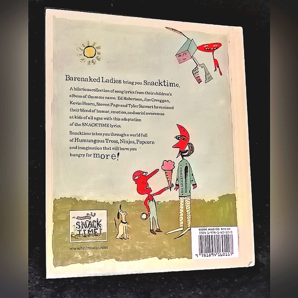 Bare Naked Ladies Snack Time! Hard Covered Book - Picture 2 of 2